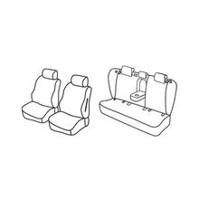 Potahy sedaček Lampa Set Superior - Nocciola - kompatibilní pro Toyota Avensis 4p (04/09>03/19)