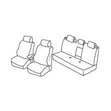 Sitzbezüge Lampa Set Superior - Schwarz/Grau - kompatibel für Seat Toledo (01/13>07/15)