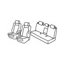 Sitzbezüge Lampa Set Superior - Schwarz/Grau - kompatibel für Seat Ateca (07/16>)