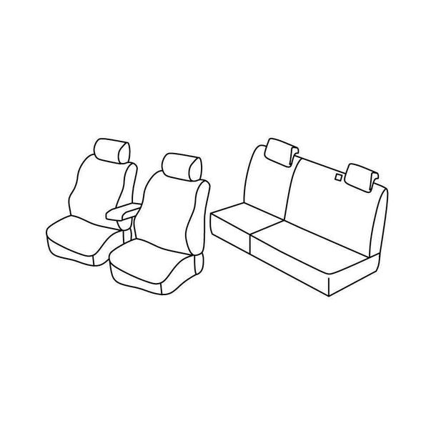 Coprisedili Lampa Set Superior - Beige - compatibili per Fiat Stilo 5p (01/02>12/07)