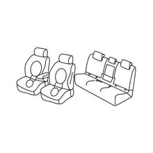 Sitzbezüge Lampa Set Superior - Schwarz/Blau - kompatibel für Bmw Serie 2 Active Tourer (F45) (09/14>09/21)