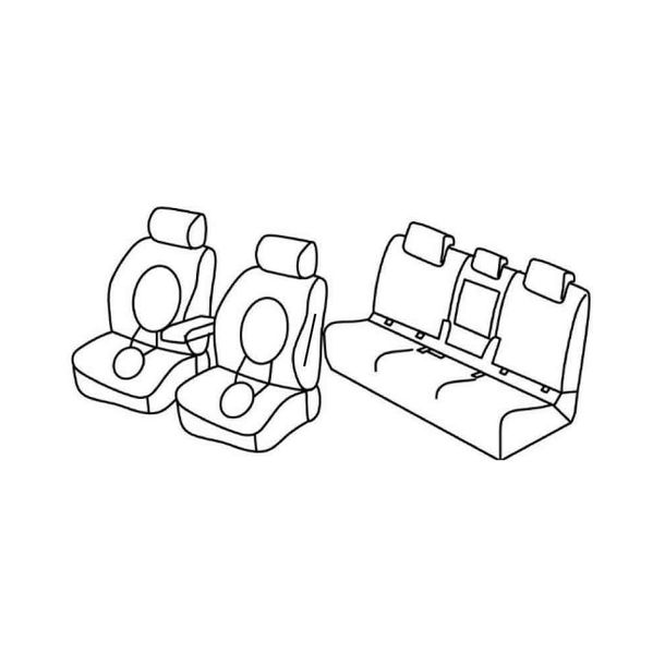 Coprisedili Lampa Set Superior - Beige - compatibili per Bmw Serie 2 Active Tourer (F45) (09/14>09/21)