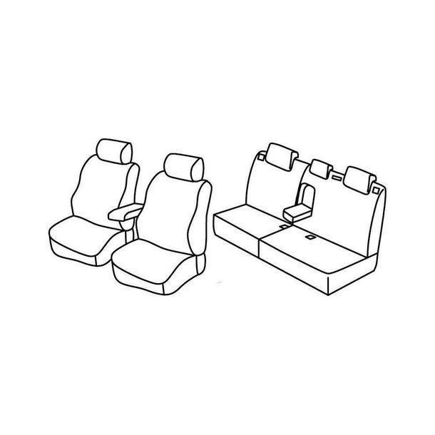 Coprisedili Lampa Set Superior - Beige - compatibile per Citroen C4 5p (01/05>10/10)