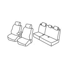 Capas de Assento Lampa Conjunto Superior - Nocciola - compatível para Citroen C4 5p (01/05>10/10)