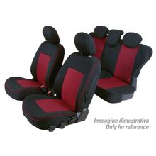 Sitzbezüge Lampa Set Superior - Schwarz/Rot - kompatibel für Nissan X-Trail (06/14>)