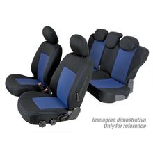 Sitzbezüge Lampa Set Superior - Schwarz/Blau - kompatibel für Nissan X-Trail (06/14>)