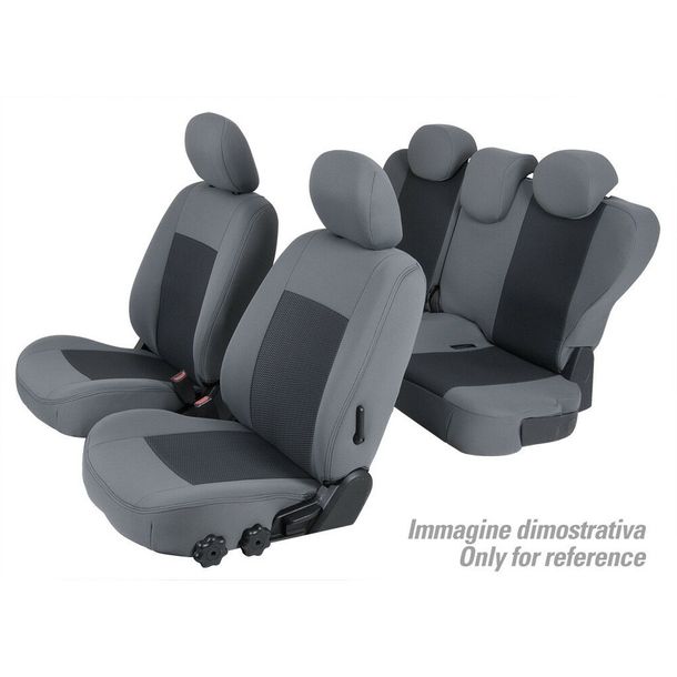 Seat Covers Lampa Set Superior - Grey/Black - compatible for Nissan X-Trail (06/14>)