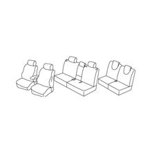 Stoelhoezen Lampa Set Superior - Nocciola - geschikt voor Nissan X-Trail (06/14>)