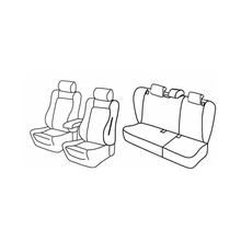 Sitzbezüge Lampa Set Superior - Nocciola - kompatibel für Skoda Octavia 5p (09/04>02/13) - Skoda Octavia Wagon (01/05>04/13)