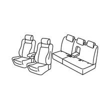 Sitzbezüge Lampa Set Superior - Schwarz/Rot - kompatibel für Audi Q5 (09/12>02/17)