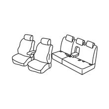 Sitzbezüge Lampa Set Superior - Schwarz/Rot - kompatibel für Audi Q5 (11/08>02/17)