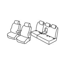 Sitzbezüge Lampa Set Superior - Schwarz/Grau - kompatibel für Audi Q5 (11/08>02/17)