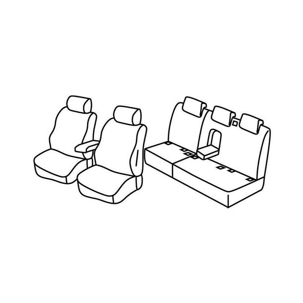 Coprisedili Lampa Set Superior - Beige - compatibili per Audi Q5 (11/08>02/17)