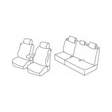 Sitzbezüge Lampa Set Superior - Beige - kompatibel für Peugeot 307 3p (06/01>08/07)