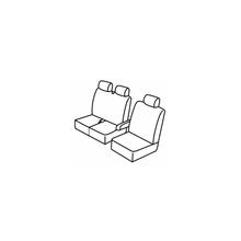Sitzbezüge Lampa Set Superior - Schwarz/Grau - kompatibel für Renault Trafic (06/14>)