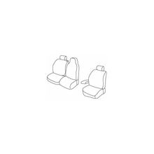 Sitzbezüge Lampa Set Superior - Grau/schwarz - kompatibel für Fiat Talento (05/16>) - Opel Vivaro (01/14>02/19) - Renault Trafic (06/14>)