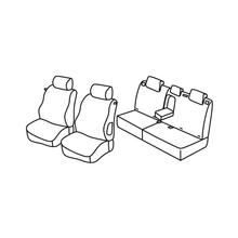 Sitzbezüge Lampa Set Superior - Grau/schwarz - kompatibel für Peugeot 307 3p (06/01>08/07)