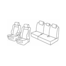 Sitzbezüge Lampa Set Superior - Schwarz/Rot - kompatibel für Mini Countryman (R60) (08/14>01/17)