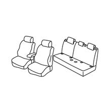 Seat Covers Lampa Set Superior - Hazelnut - compatible with Mercedes Class A 5-door (10/12>05/18)