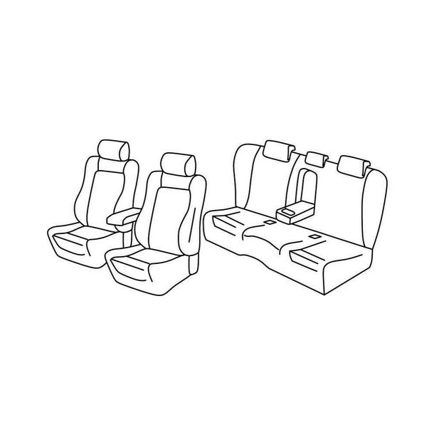Sitzbezüge Lampa Set Superior - Nocciola - kompatibel für Mazda 6 4p (01/13>10/18)