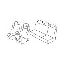 Potahy Lampa Set Superior - Černá/Modrá - kompatibilní pro Seat Ibiza 5p (09/15>05/17)