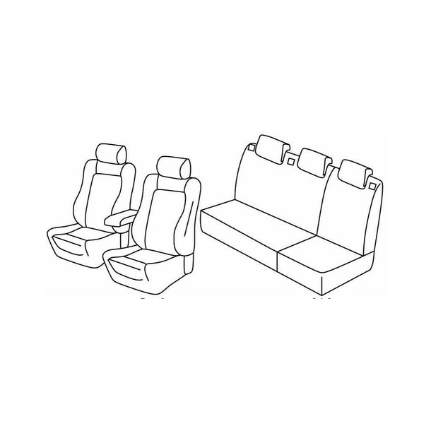 Coprisedili Lampa Set Superior - Beige - compatibili per Seat Ibiza 5p (09/15>05/17)
