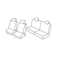 Coprisedili Lampa Set Superior - Grigio/Nero - compatibili per Lancia Ypsilon 3p (09/03>05/11) - Lancia Ypsilon Unyca 3p (06/11>12/13)