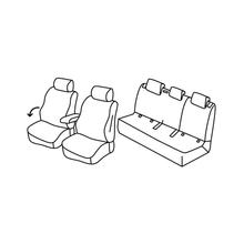 Seat Covers Lampa Set Superior - Black/Grey - compatible for Volkswagen T-Cross (04/19>)