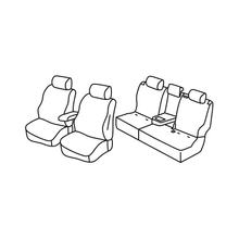 Capas de Bancos Lampa Conjunto Superior - Nocciola - compatível para Toyota Land Cruiser 5p (11/13>)