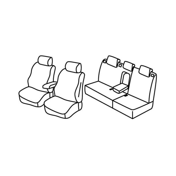 Set de housses de siège Superior - Nocciola - compatible pour Renault Fluence (01/12>04/15)