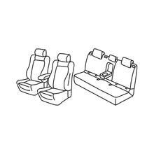 Sitzbezüge Lampa Set Superior - Nocciola - kompatibel für Seat Leon 5p (01/13>05/20) - Seat Leon ST (01/14>05/20)