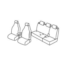Sitzbezüge Lampa Set Superior - Nocciola - kompatibel für Fiat 500L (09/12>)