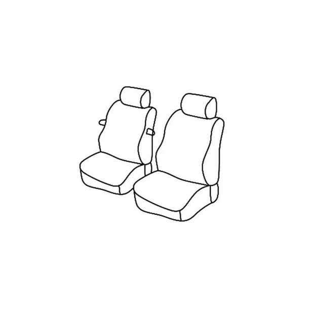 Coprisedili Lampa Set Superior - Beige - compatibile per Renault Kangoo (02/08>05/21) - Renault Kangoo Express (06/21>)