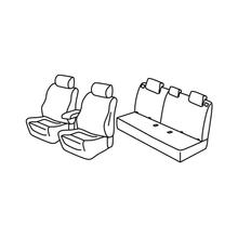 Sitzbezüge Lampa Set Superior - Schwarz/Rot - kompatibel für Fiat Tipo 4p (12/15>)