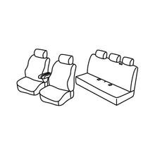 Coprisedili Lampa Set Superior - Grigio/nero - compatibile per Volkswagen Multivan T5 (04/03>03/15) - Volkswagen Transporter T5 (04/03>03/15) - Volkswagen Transporter T6 (04/15>12/19) - Volkswagen Transporter T6.1 (01/20>)