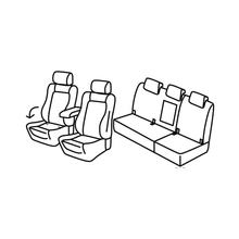 Sitzbezüge Lampa Set Superior - Grau/schwarz - kompatibel für Renault Scenic 5 posti (10/16>)