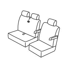 Sitzbezüge Lampa Set Superior - Beige - kompatibel für Volkswagen Transporter T5 (04/03>03/15)