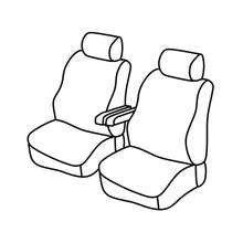 Sitzbezüge Lampa Set Superior - Schwarz/Blau - kompatibel für Volkswagen Transporter T5 (04/03>03/15)