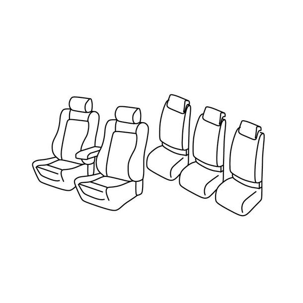 Coprisedili Lampa Set Superior - Beige - compatibili per Volkswagen Touran (08/10>08/15)