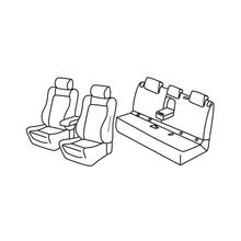 Sitzbezüge Lampa Set Superior - Schwarz/Rot - kompatibel für Mercedes GLA (03/14>03/20)