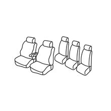 Sitzbezüge Lampa Set Superior - Nocciola - kompatibel für Volkswagen Sharan (05/95>09/10)