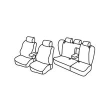 Stoelhoezen Lampa Set Superior - Beige - geschikt voor Volkswagen Passat Variant (03/97>08/05)