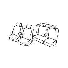 Sitzbezüge Lampa Set Superior - Nocciola - kompatibel für Volkswagen Passat Variant (03/97>08/05)