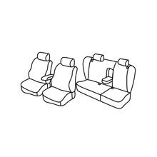 Sitzbezüge Lampa Set Superior - Beige - kompatibel für Volkswagen Passat Variant (03/97>08/05)