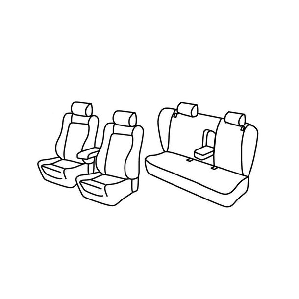 Coprisedili Lampa Set Superior - Beige - compatibile per Volkswagen Passat 4p (10/96>02/05)