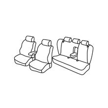 Sitzbezüge Lampa Set Superior - Nocciola - kompatibel für Volkswagen Passat 4p (10/96>02/05)
