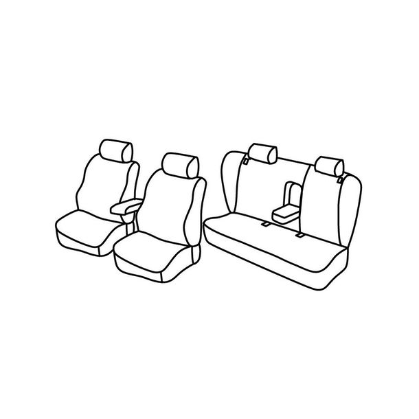 Coprisedili Lampa Set Superior - Beige - compatibili per Volkswagen Passat 4p (10/96>02/05)