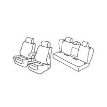 Sitzbezüge Lampa Set Superior - Grau/schwarz - kompatibel für Volkswagen Golf V 3p (11/03>10/08)
