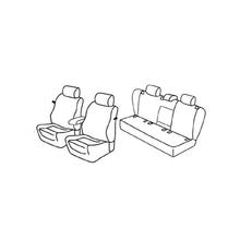 Sitzbezüge Lampa Set Superior - Grau/schwarz - kompatibel für Volkswagen Golf V 3p (11/03>10/08)