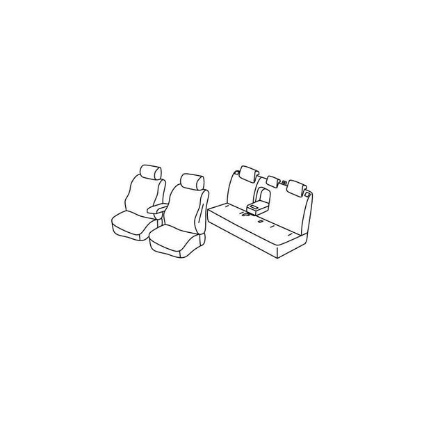 Coprisedili Lampa Set Superior - Beige - compatibili per Mazda CX-3 (06/15>)